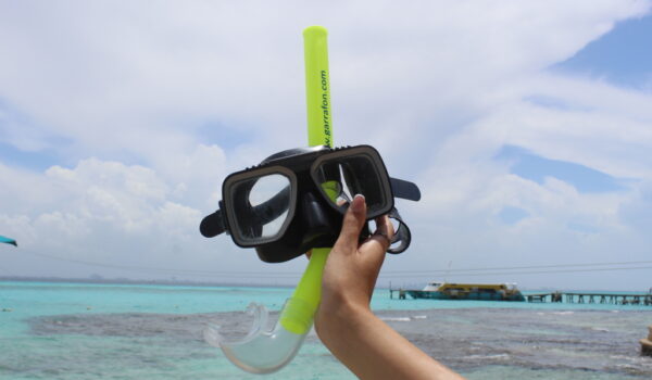 equipo de snorkel en cancun